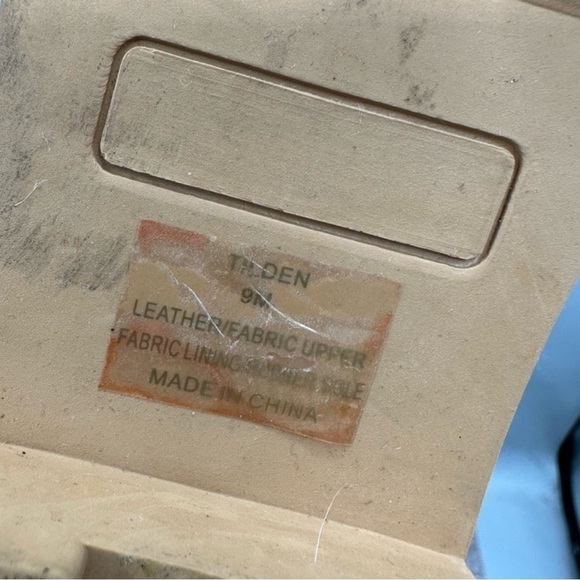 ANTHROPOLOGY CECILIA NY TILDEN woman tan luxury work boot with colorful top 9M - Picture 13 of 13